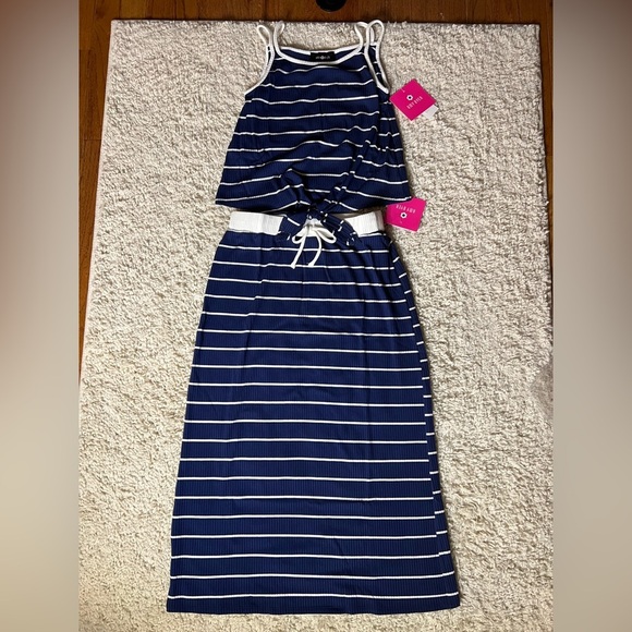 Girls size Large (14) Amy Byer 2 Piece Tank + Skirt Set NWT - Picture 1 of 10